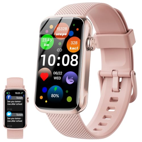 Fempoin Smart-Band, Smartwatch mit 3,7 cm (1,44 Zoll) TFT-Touch-Display, Fitness-Tracker mit Herzfrequenz-/Schlafmonitor, IP68 wasserdichte Schrittzähler-Uhr mit 24 Sportmodi, Aktivitätstracker für von Fempoin