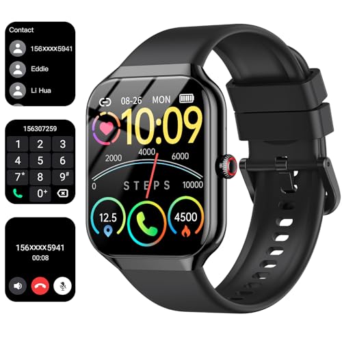 Fempoin Smartwatch Herren Damen mit Telefonfunktion, Fitnessuhr IP68 Wasserdicht Smart Watch, Sportuhr für Android iOS von Fempoin