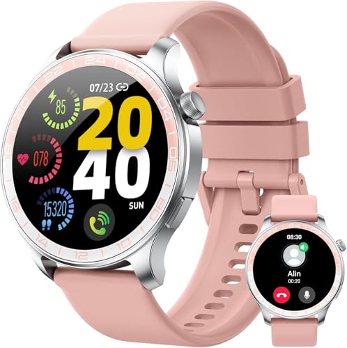 Smartwatch Damen, 1.43″ AMOLED-Display Touch Smart Watch mit Bluetooth-Anrufe, 100+ Sportmodi Fitnessuhr IP68 Wasserdicht Sportuhr, Fitness Tracker mit Herzfrequenz SpO2 Schrittzähler Schlafmonitor Smartwatch Damen, 1.43″ AMOLED-Display Touch Smart Watch mit Bluetooth-Anrufe, 100+ Sportmodi Fitnessuhr IP68 Wasserdicht Sportuhr, Fitness Tracker mit Herzfrequenz SpO2 Schrittzähler Schlafmonitor von Fempoin