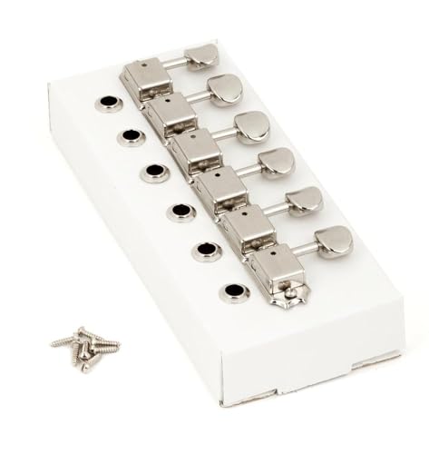 Fender® »AMERICAN VINTAGE STRAT®/TELE® TUNING MACHINES« Stimmmechaniken für E-Gitarre - Ratio 15:1-6-links - Farbe: Nickel von Fender