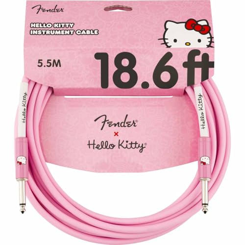 Fender® Hello Kitty® Instrumentenkabel, 18,6 Zoll, Rosa von Fender