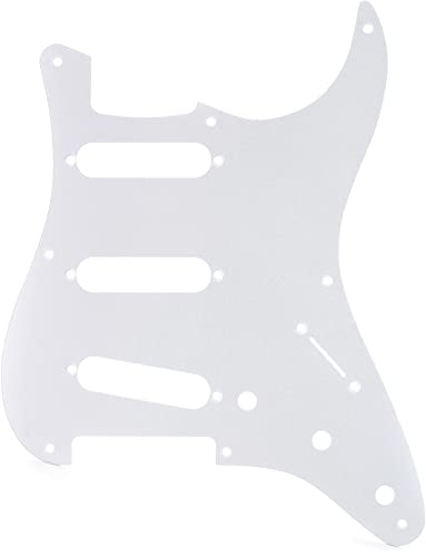 Fender 099-2017-000 1-Ply White 8-Hole Mount S/S/S Stratocaster Pickguard von Fender