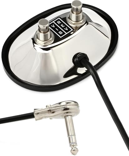 Fender 2-Button Vintage-Style Footswitch: Vibrato/Reverb On/Off with 1/4" Jack von Fender