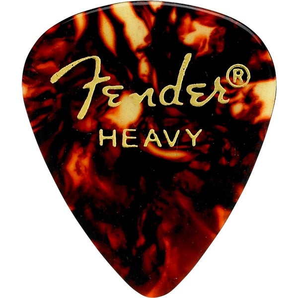Fender 351 Tortoise Shell Heavy Plectrums (Pack of 12) von Fender