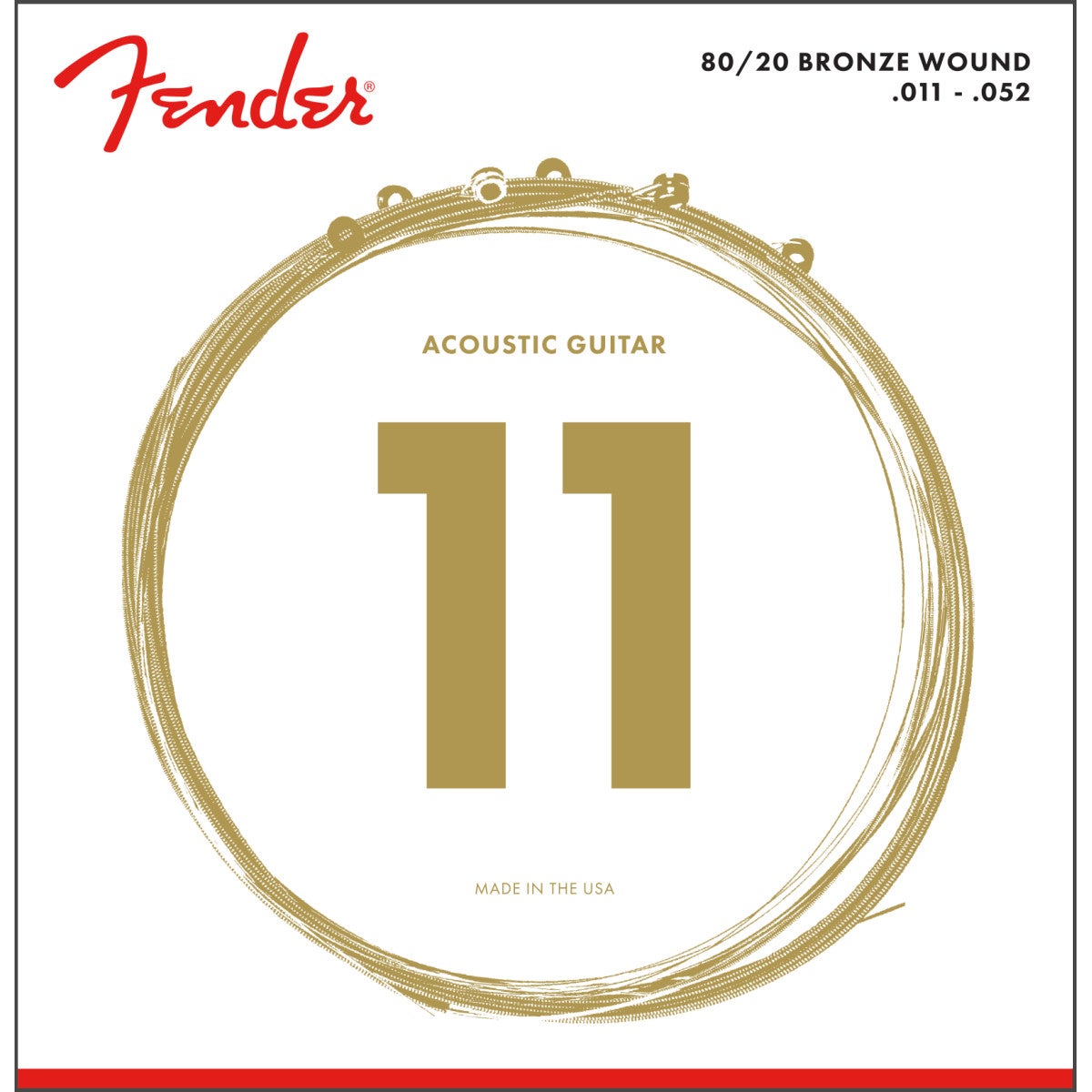Fender 70CL 80-20 Bronze Saitensatz Western Custom Light Fender 70CL 80-20 Bronze Saitensatz Western Custom Light von Fender
