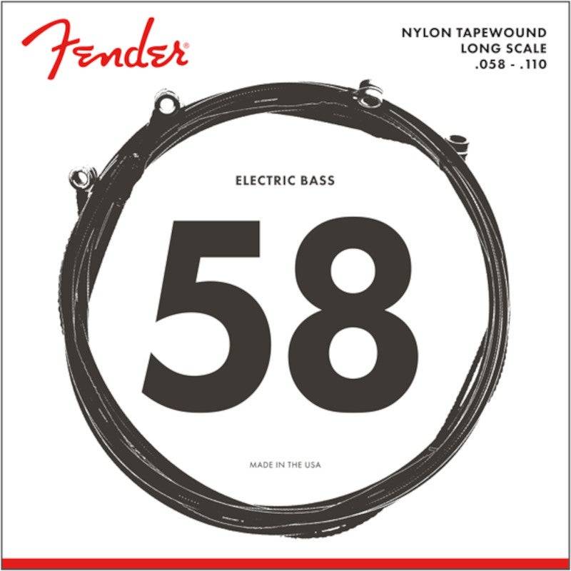 Fender 9120M Nylon Tapewound Electric Bass Guitar Strings von Fender
