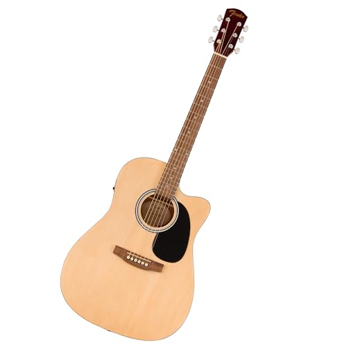 Fender Alternative Series CE Dreadnought Acoustic Electric Guitar, Beginner Guitar, with 2-Year Warranty, Includes Built-in Tuner and On-Board Volume and Tone Controls, Natural (Amazon Exclusive) von Fender