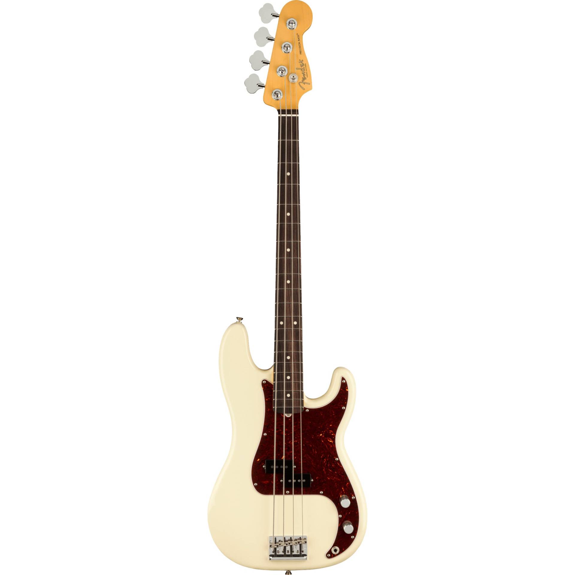 Fender American Professional II Precision Bass RW Olympic White Electric Bass Guitar with Case von Fender