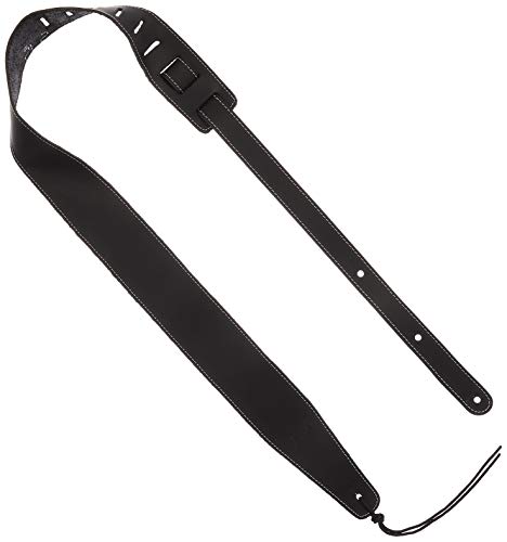 Fender Broken-In Leather Strap, Black 2.5", 6,3 x 116-137 cm von Fender