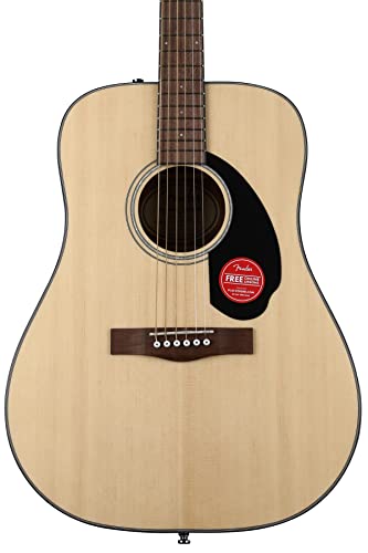 Fender CD-60S Dreadnought Akustikgitarre, mit Zargen aus Walnuss, verchromter Hardware, Mahagonihals, Natur, Inklusive kostenloser virtueller Kurse auf Fender Play Fender CD-60S Dreadnought Akustikgitarre, mit Zargen aus Walnuss, verchromter Hardware, Mahagonihals, Natur, Inklusive kostenloser virtueller Kurse auf Fender Play von Fender