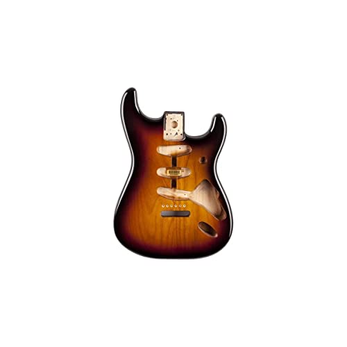 Fender Classic Series Stratocaster® SSS Alder Body, 60er Jahre, Vintage-Brückenhalterung, 3-farbig, Sunburst von Fender