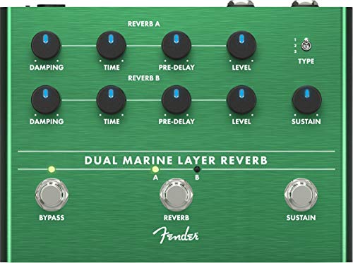 Fender 'Dual Marine Layer Reverb' Guitar Effects Pedal von Fender