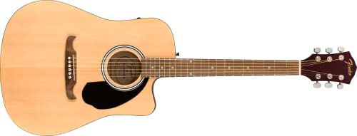 Fender FA-125CE Dreadnought Akustikgitarre mit 2 Jahren Garantie, natur von Fender