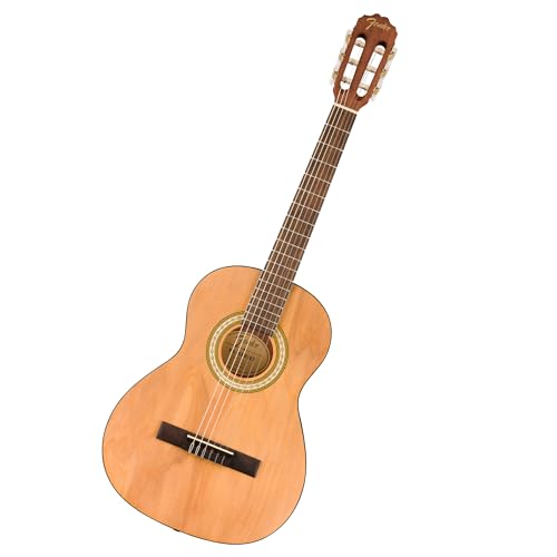 Fender FA-25N 3/4 Size Nylon String Acoustic Guitar, Beginner Guitar, with 2-Year Warranty, Perfect Beginner Guitar for Kids that is Easy on Fingers, Natural (Amazon Exclusive) von Fender