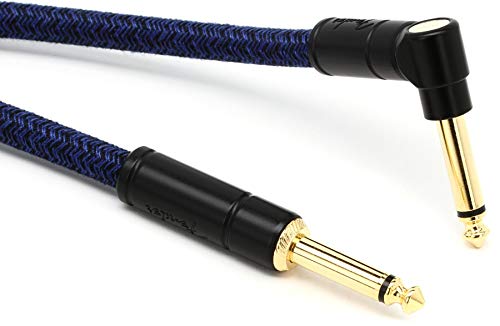 Fender Festival Instrumentenkabel, geradlinig/gewinkelt, 18,6 Zoll, Pure Hemp, Blue Dream Fender Festival Instrumentenkabel, geradlinig/gewinkelt, 18,6 Zoll, Pure Hemp, Blue Dream von Fender