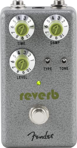Fender Hammertone Reverb, Effektpedal, Hall-Effekt für E-Gitarre und Bass, Kompaktes Gitarrenpedal, Reverb Effektgerät, True Bypass, Gitarreneffekt, Hall Pedal, Gitarren Zubehör, für Anfänger, Profis von Fender