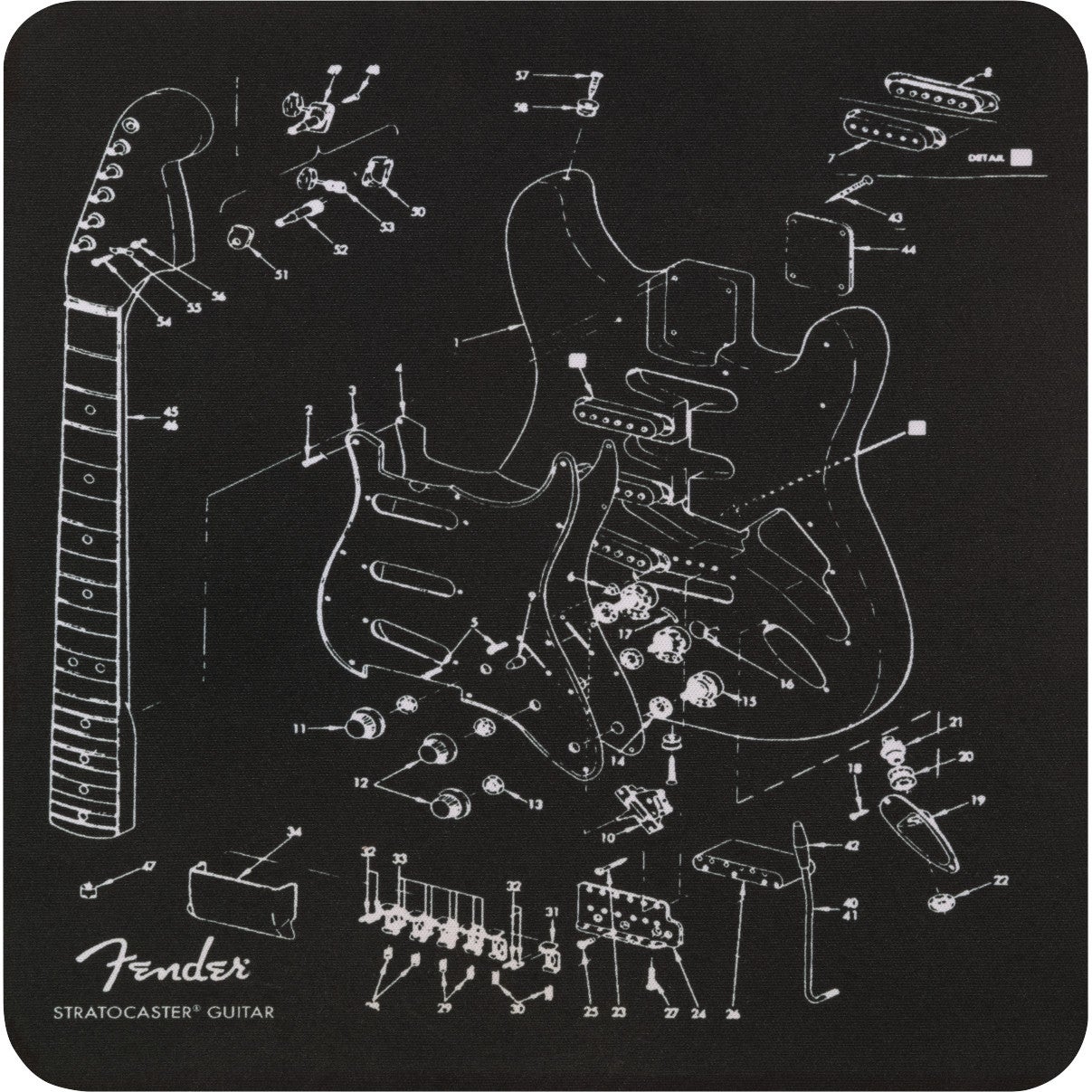 Fender Mousepad Exploded Strat muismat Fender Mousepad Exploded Strat muismat von Fender