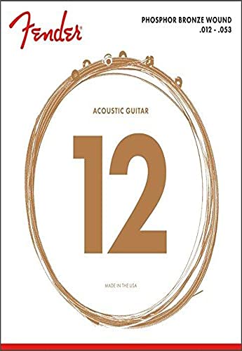 Fender Phosphor Bronze Acoustic Guitar Strings Ball 60-L End Light - 12-53 von Fender