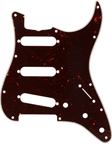 Fender Pickguard, Stratocaster® S/S/S, (mit Truss Rod Notch), 11-Loch-Vintage-Halterung, Schildkrötenpanzer, 4-lagig von Fender