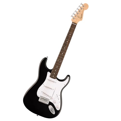 Fender Squier Debut Series Stratocaster E-Gitarre, Anfängergitarre, mit 2-jähriger Garantie, Schwarz von Fender