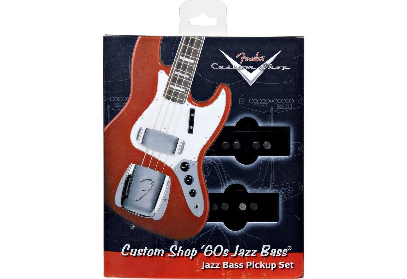 Fender Tonabnehmer, (Pickup Set Custom '60s J-Bass, Bass-Tonabnehmer, sonstige Bass-Tonabnehmer), Pickup Set Custom '60s J-Bass - Bass-Tonabnehmer von Fender