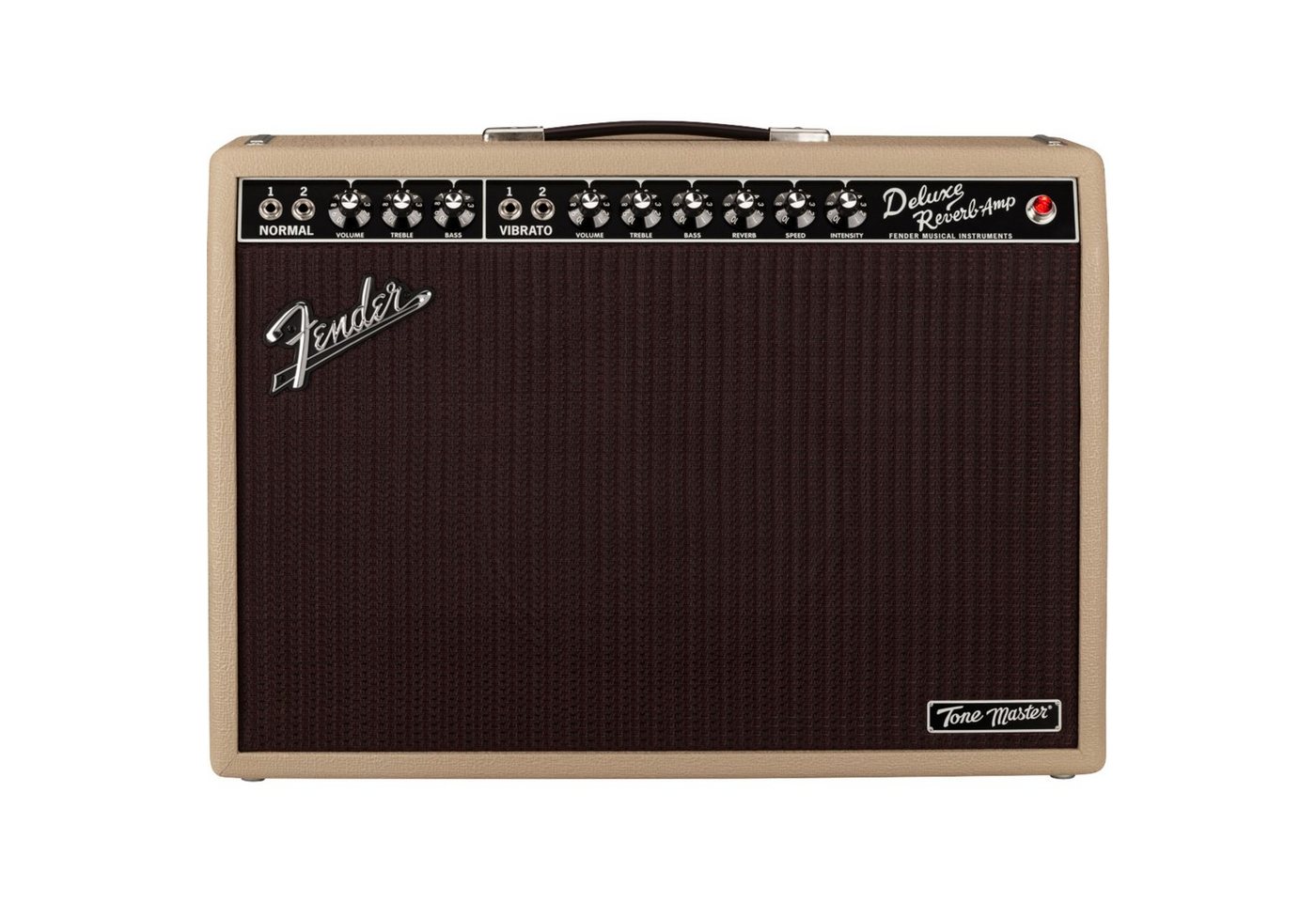 Fender Verstärker (Tone Master Deluxe Reverb Blonde - Modeling Combo Verstärker für E-G) von Fender