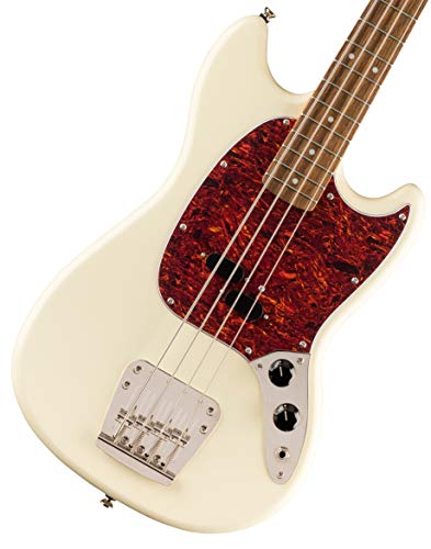 Squier by Fender Classic Vibe Mustang Bass Laurel 60er Jahre Olympic White von Fender