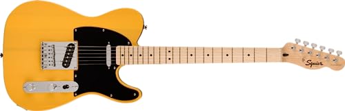 Squier by Fender Sonic Telecaster, E-Gitarre, Ahorngriffbrett, Schwarze Schlagplatte, Butterscotch Blonde, Inklusive kostenloser virtueller Kurse auf Fender Play Squier by Fender Sonic Telecaster, E-Gitarre, Ahorngriffbrett, Schwarze Schlagplatte, Butterscotch Blonde, Inklusive kostenloser virtueller Kurse auf Fender Play von Squier