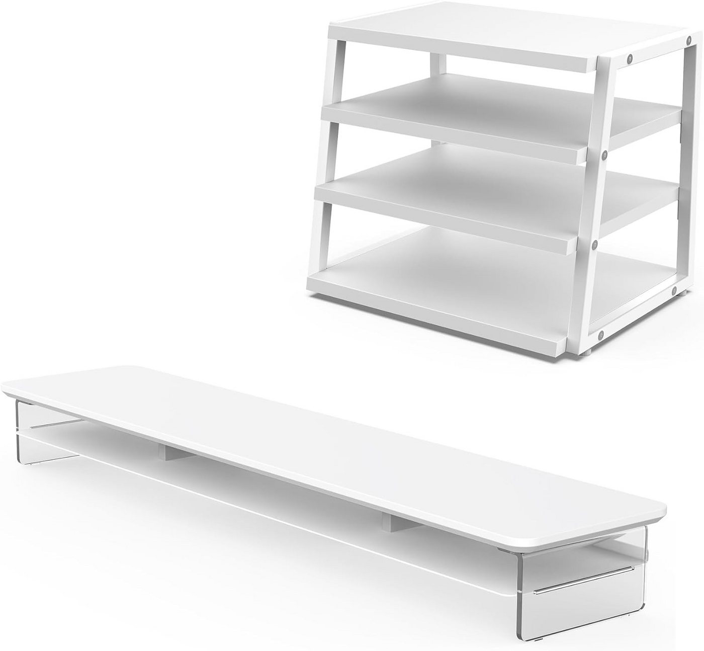 Fenge Acryl Monitor Riser mit Schreibtisch Organizer Monitorständer Fenge Acryl Monitor Riser mit Schreibtisch Organizer Monitorständer von Fenge