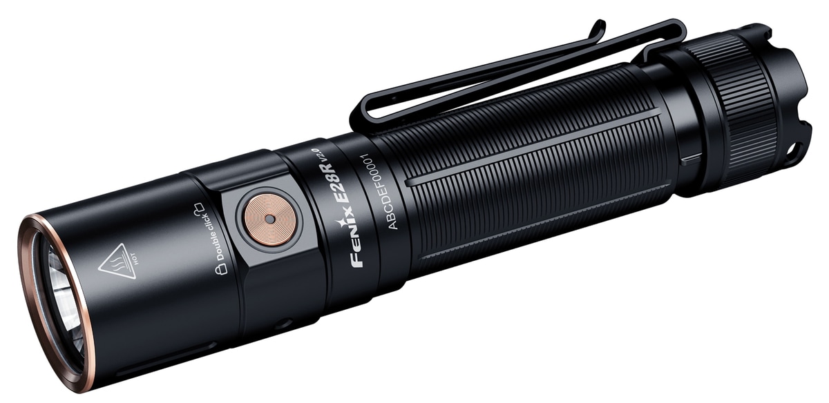FENIX LED-Taschenlampe E28R V2.0, Akkubetrieb, USB, schwarz FENIX LED-Taschenlampe E28R V2.0, Akkubetrieb, USB, schwarz von Fenix