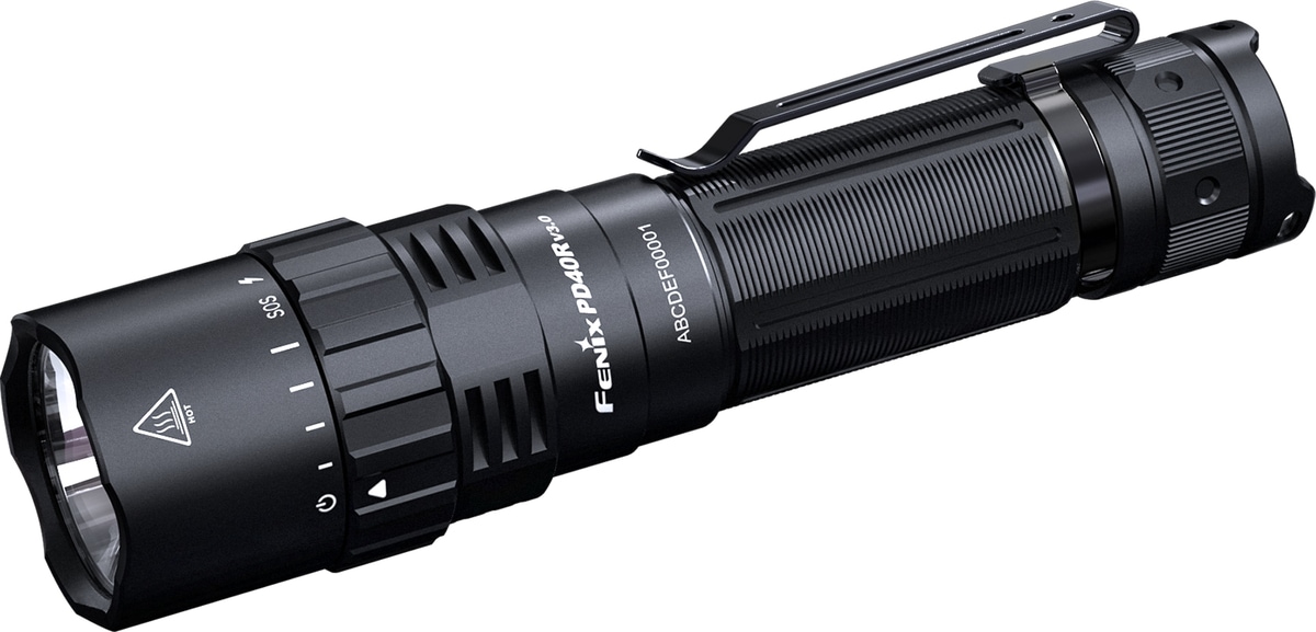 FENIX LED-Taschenlampe PD40R V3.0, Akkubetrieb, schwarz von Fenix