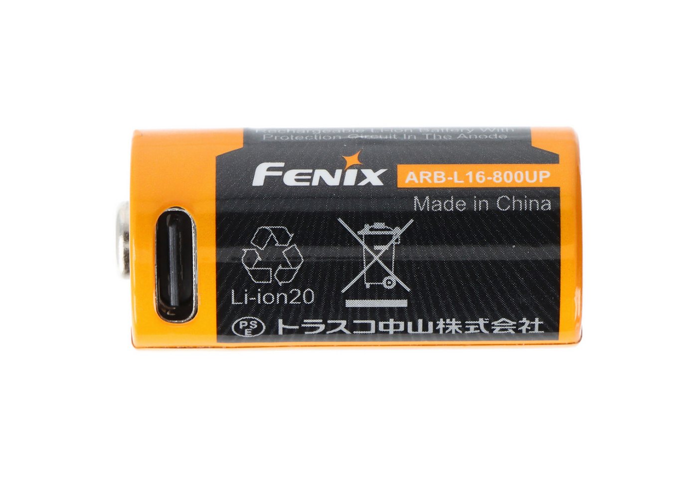 Fenix Fenix ARB-L16-800UP geschützer Li-Ion Akku 16340 RC123A, 800mAh, mit Akku 800 mAh (3,6 V) von Fenix