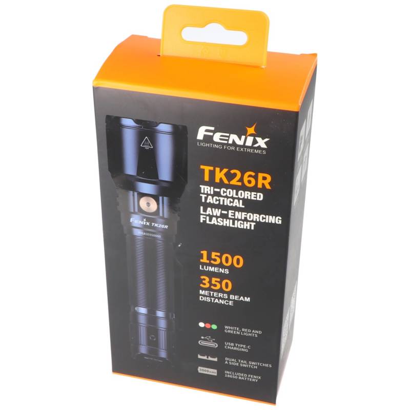 Fenix TK26R LED Taschenlampe max. 1500 Lumen und 347 Meter Leuchtweite, dreifarbig, inklusive 3500mAh Li-Ion Akku von Fenix