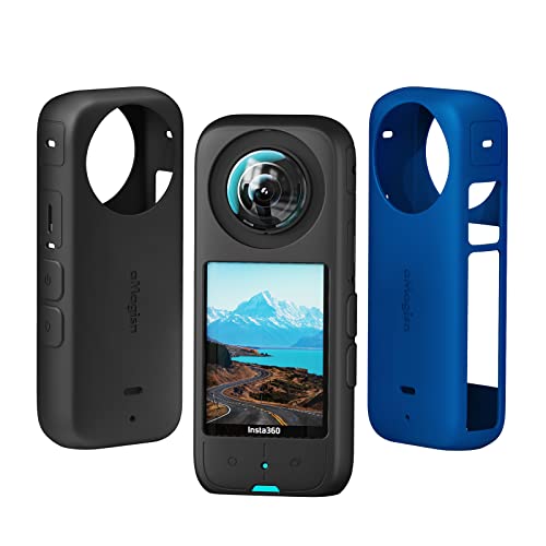 Fenmaru Schutzhülle aus Silikon kompatibel mit Insta360 X3 (Black) von Fenmaru