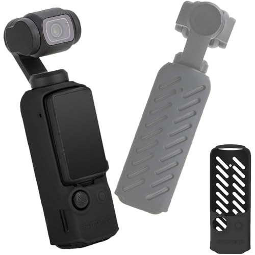 Fenmaru Silikon-Schutzhülle Hülle Kompatibel mit DJI Osmo Pocket 3 Kamera (Black) von Fenmaru