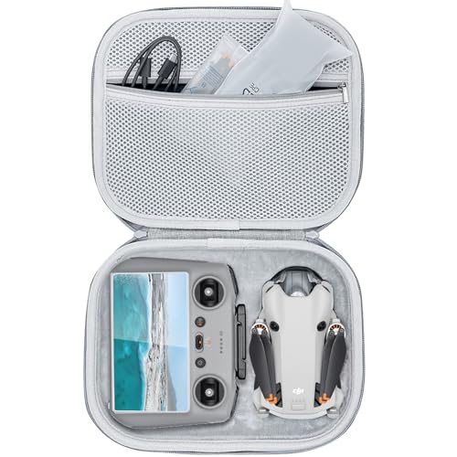 Fenmaru Tragetasche Tragbare Aufbewahrungstasche Kompatibel mit DJI Mini 4 Pro,Weich gefüttert Controller Drohne All-in-one Organizer Tasche Shell (RC2 Bag) von Fenmaru