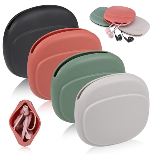 Fentar 4 Stück Kopfhörer Tasche Silikon Mini Tasche Wasserdicht Kopfhörertasche Weiche Flexible Kopfhörer Case Kopfhörer Box Kompakte Klein Aufbewahrungstasche für Kopfhörer USB Ladekabel Headsets Fentar 4 Stück Kopfhörer Tasche Silikon Mini Tasche Wasserdicht Kopfhörertasche Weiche Flexible Kopfhörer Case Kopfhörer Box Kompakte Klein Aufbewahrungstasche für Kopfhörer USB Ladekabel Headsets von Fentar