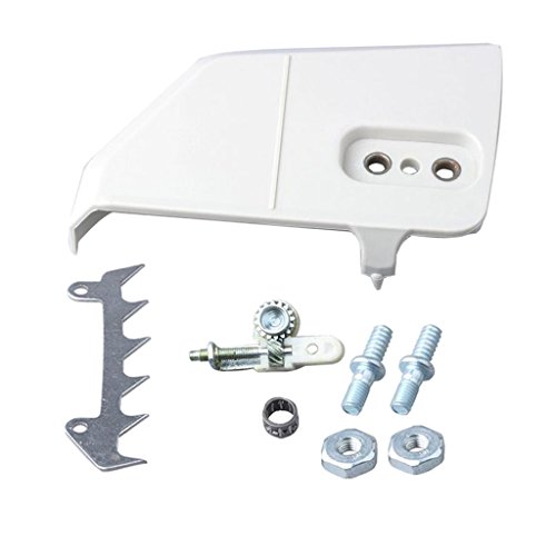 Ersatz Kettenradabdeckung Stoßstangenspitze Kettenspanner Kettensäge Bumper Spike Sprocket Cover Studs Kettensäge Ersatzteile aus Metall für STIHL 021 023 025 MS210 MS230 MS250 Kettensäge von Fenteer