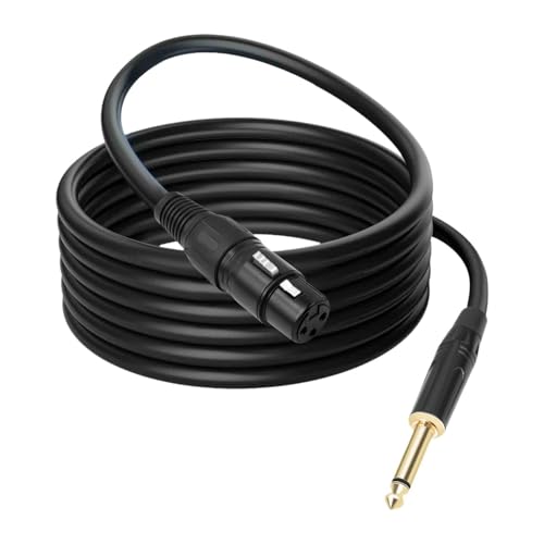 Fenteer 1/4 -Zoll -TRS zu XLR - XLR zu 1/4 Tragbarer Plug -and -Play -Leichtgewicht -männliche zu weibliche Audioverbindung für Malemplifier, 10m Fenteer 1/4 -Zoll -TRS zu XLR - XLR zu 1/4 Tragbarer Plug -and -Play -Leichtgewicht -männliche zu weibliche Audioverbindung für Malemplifier, 10m von Fenteer