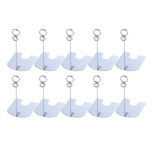 Fenteer 10 Stück Tischnummernhalter, Tischkartenhalter, Kartenständer, Menüclips, Warenschildclip für Hochzeiten, Supermärkte, Geschäfte, Argent Fenteer 10 Stück Tischnummernhalter, Tischkartenhalter, Kartenständer, Menüclips, Warenschildclip für Hochzeiten, Supermärkte, Geschäfte, Argent von Fenteer