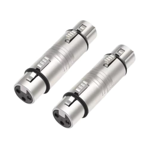 Fenteer 2 Stücke XLR -Adapter 3 Pin Mikrofonwandler effektive Mikrofonlinienadapter XLR weiblich zu weiblich für Podcasts Studio Fenteer 2 Stücke XLR -Adapter 3 Pin Mikrofonwandler effektive Mikrofonlinienadapter XLR weiblich zu weiblich für Podcasts Studio von Fenteer