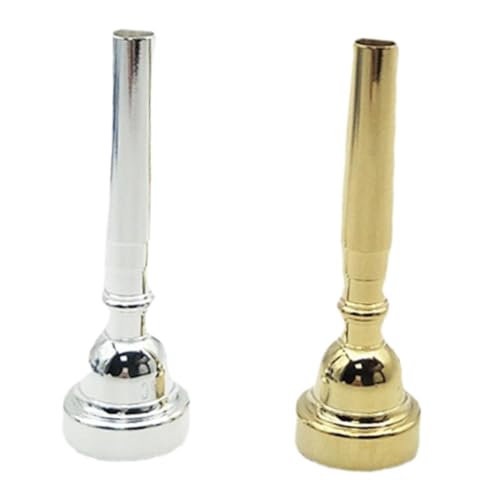 Fenteer 2pcs 3c Trompete Mundstücke Set Ersatz Robustes Trompetenzubehör Instrument Mundstück für Anfängerbühnenleistung von Fenteer