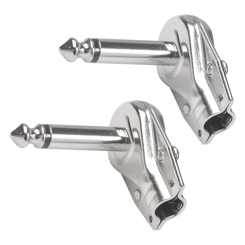 Fenteer 2pcs Jack Plug Connector Pedalplatine Low Rauschplug Microfon Stecker DIY 1/4" Premium Mono Männlicher Stecker Fenteer 2pcs Jack Plug Connector Pedalplatine Low Rauschplug Microfon Stecker DIY 1/4" Premium Mono Männlicher Stecker von Fenteer