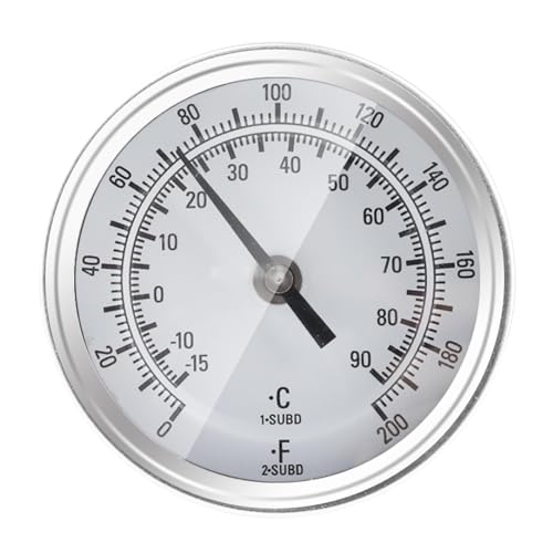 Fenteer BBQ Thermometer Gauge Kochen Zifferblatt Thermometer Genaue Kreisförmige Druck Kochen Temperatur Gauge für Grill Ofen Im Freien, 8322 von Fenteer