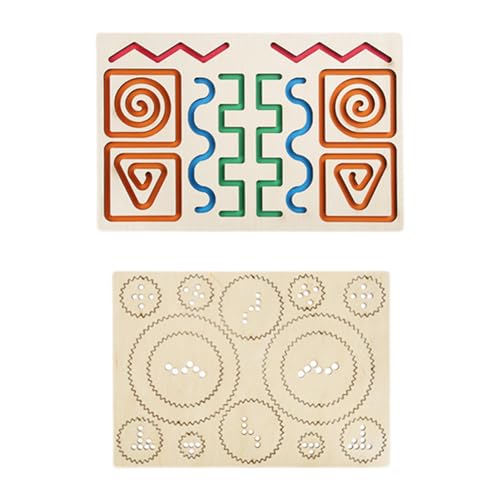 Fenteer Holzverfolgungspartier -Tracing -Tool doppelseitige Geschenke Bildungsspielzeug lernen, für Mädchen Jungen Kinder Vorschule zu schreiben, Gang Fenteer Holzverfolgungspartier -Tracing -Tool doppelseitige Geschenke Bildungsspielzeug lernen, für Mädchen Jungen Kinder Vorschule zu schreiben, Gang von Fenteer