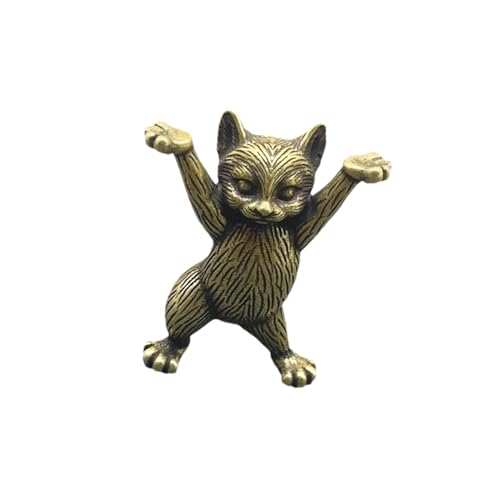 Fenteer Katzen-Stiftehalter, tanzendes Katzen-Ornament, lustige Schreibtischdekoration, tanzendes Katzenmodell, süße Katzenfigur, Katzen-Bleistifthalter für von Fenteer