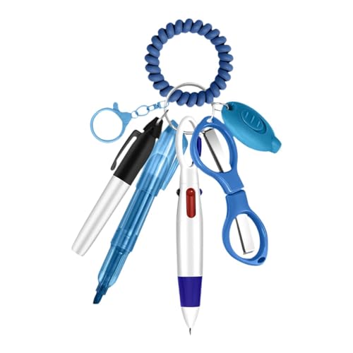 Fenteer Krankenschwester Pen -Set Permanent Marker Compact mit Schlüsselbund -Clips tragbar für tägliche Verwenden Sie vielseitig farbenfrohe Kugelschreiber, Blau Fenteer Krankenschwester Pen -Set Permanent Marker Compact mit Schlüsselbund -Clips tragbar für tägliche Verwenden Sie vielseitig farbenfrohe Kugelschreiber, Blau von Fenteer