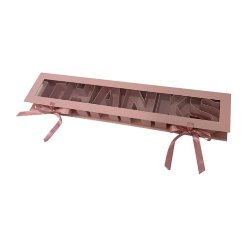 Fenteer Leere Blumenkasten Süßigkeit Verpackung Dankbrief geformt Blumenfüllbare Geschenkbox für den Muttertag des Lehrers Day, Rosa von Fenteer