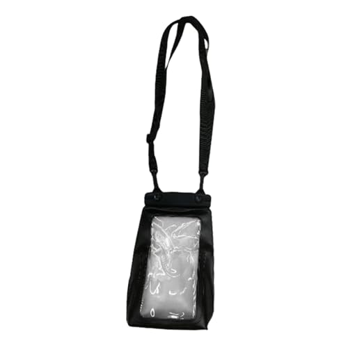 Fenteer Wasserdichtes Telefonbeutel Phone Hülle universelle transparente PVC Tragbare Protektor Trockenbeutel für Wasserpark Bootsferien Urlaub, Schwarz von Fenteer