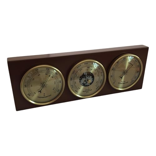 Fenteer Wetterstation Thermometer Hygrometer Hängend/Tischplatte Zifferblatt Typ Luftdruckmessgerät für Schlafzimmer Rasen Garten Terrasse Fenteer Wetterstation Thermometer Hygrometer Hängend/Tischplatte Zifferblatt Typ Luftdruckmessgerät für Schlafzimmer Rasen Garten Terrasse von Fenteer